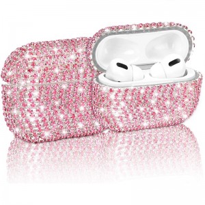 Sparky Diamond Airpods Pro Case Glitter Bling Airpods Pro Cover With Keychain