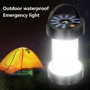 Outdoor LED Camping Emergency Lights Solar Rechargeable Lamp Waterproof Lantern